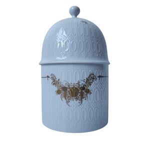 Rosenthal Wiinblad Studio Romanze Gold Floral Garland Dome Covered Jar Box Dish